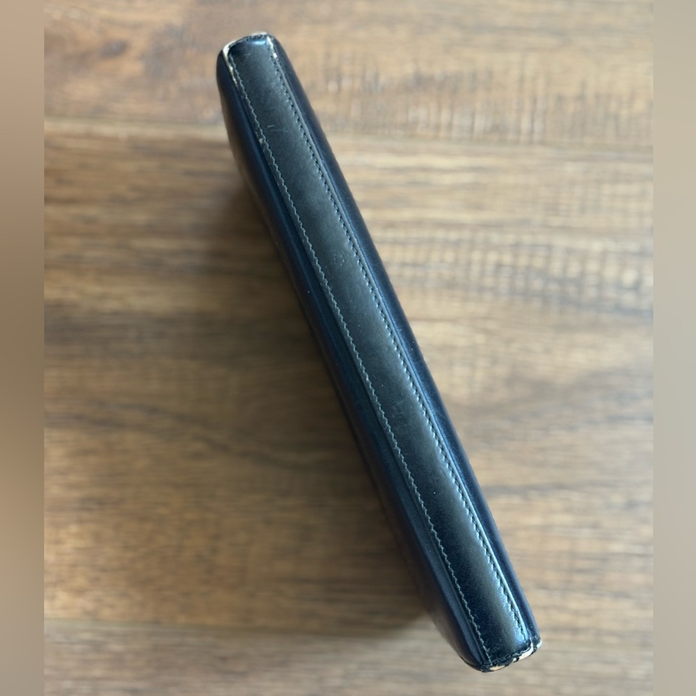 Saint Laurent Zip Around Black Leather Wallet - Picture 7 of 11
